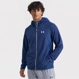 Under Armour Blue Swacket Fleece Jacket Sweatshirt Hoodie Coat S